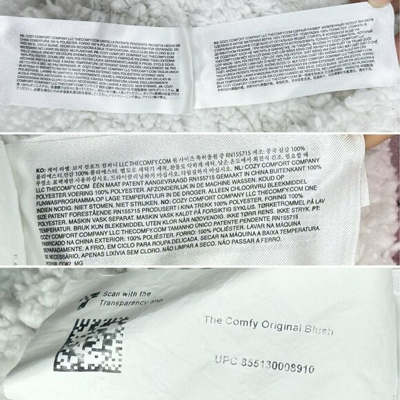 The Comfy Original WearableBlanket Blush One Size - Picture 12 of 16